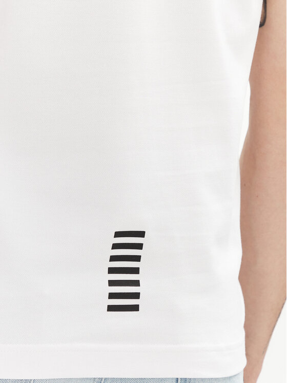 EA7 Emporio Armani EA7 Emporio Armani Polo majica 8NPF16 PJVUZ 1100 Bela Slim Fit
