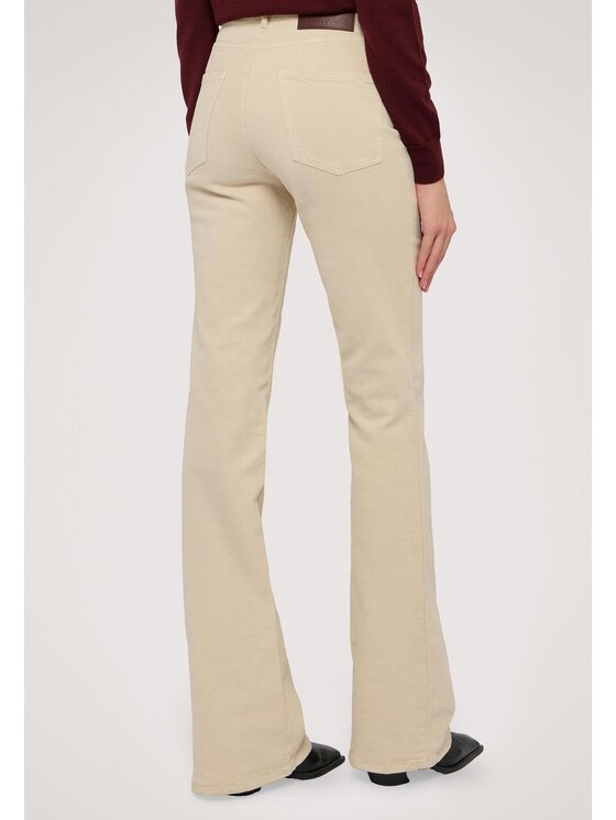 Trussardi Trussardi Pantaloni di tessuto P7029000293N002 Beige Flare Fit