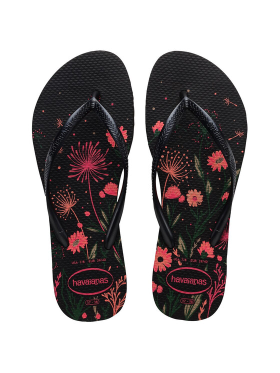 Japonki Havaianas, Rozmiar 37/38, Czarne, HAVAIANAS Infradito Donna hav. Slim Organic 4132823.1191 Nero