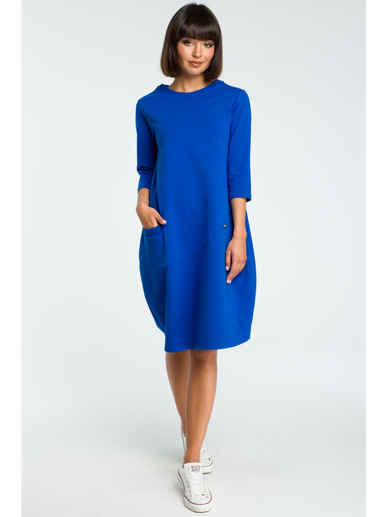BeWear BeWear Vestito da giorno B083 Blu Baggy Fit