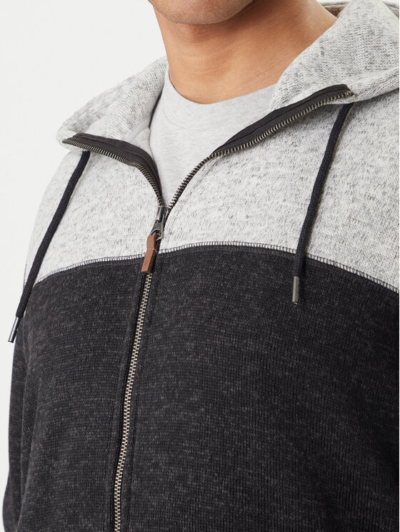 Quiksilver Quiksilver Bluză Keller Block Zip EQYFT05122 Gri Regular Fit
