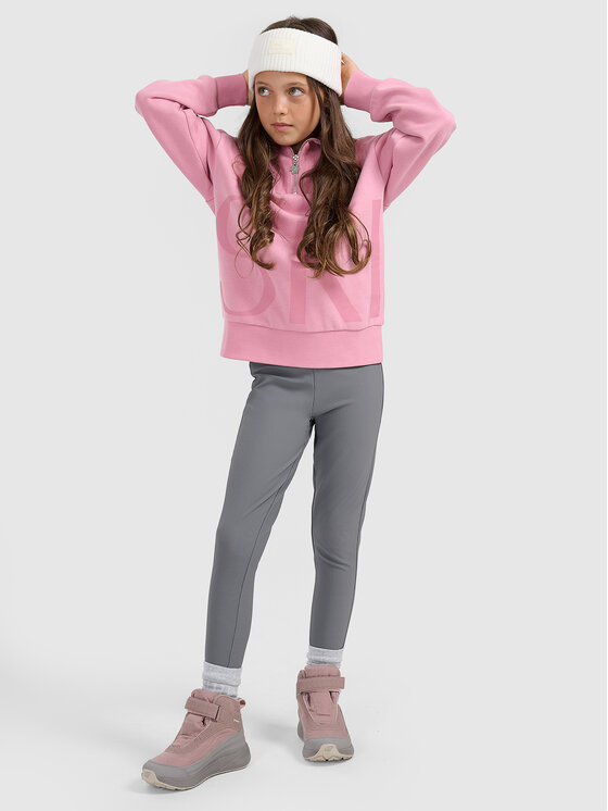 4F 4F Bluza APRES SKI Różowy Loose Fit