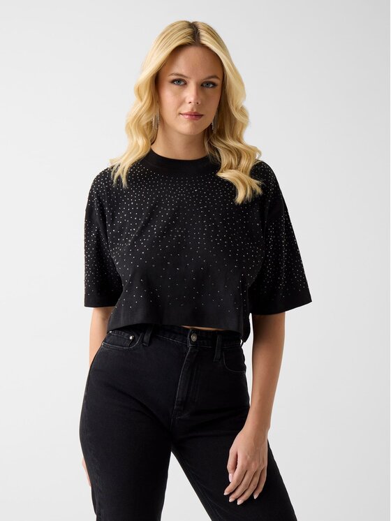 Guess Guess T-Shirt 182455 Czarny Classic Fit