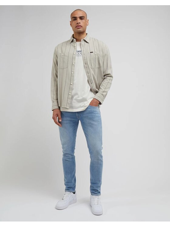 Lee Lee Jeansy LUKE Niebieski Slim Fit