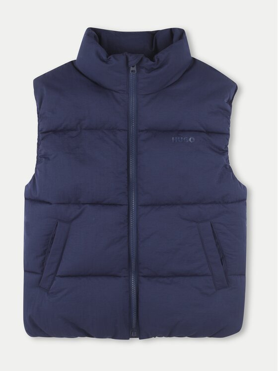 HUGO Športová vesta G00430 D Tmavomodrá Regular Fit