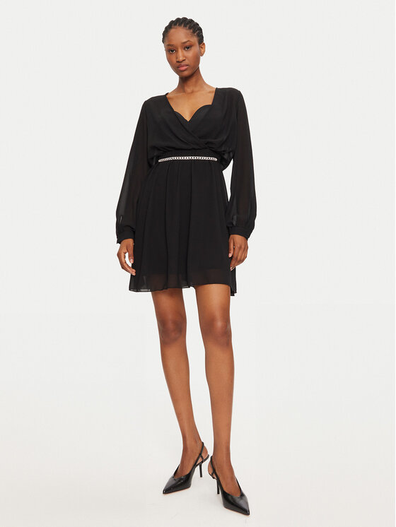 Rinascimento Rinascimento Коктейльна сукня 1000769764990 Чорний Slim Fit