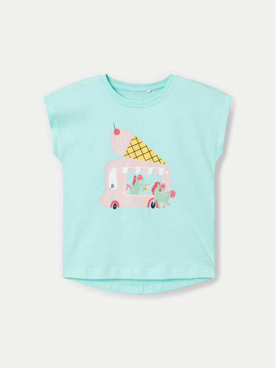 NAME IT NAME IT T-shirt Vigea 13228175 Plava Regular Fit