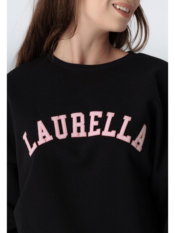 LAURELLA LAURELLA Mikina 1TU001 Černá Regular Fit