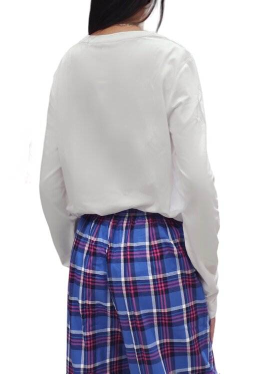 Moschino Underwear Moschino Underwear Pigiama pj set Moschino check Bianco Basic Fit