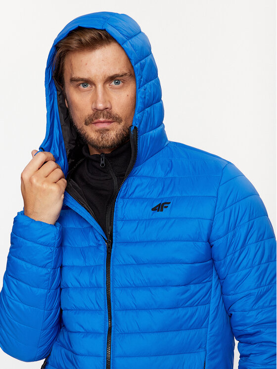 4F 4F Kurtka przejściowa 4FAW23TDJAM240 Niebieski Regular Fit