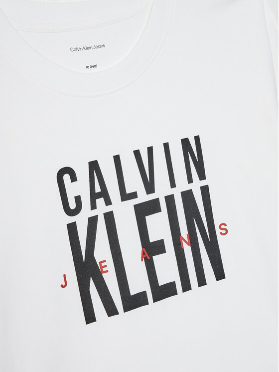 Calvin Klein Jeans Calvin Klein Jeans T-Shirt Bold Graphic IB0IB02448 Λευκό Relaxed Fit