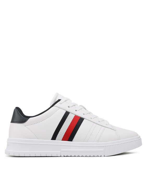 Sneakers Tommy Hilfiger Supercup Leather FM0FM04706 Alb