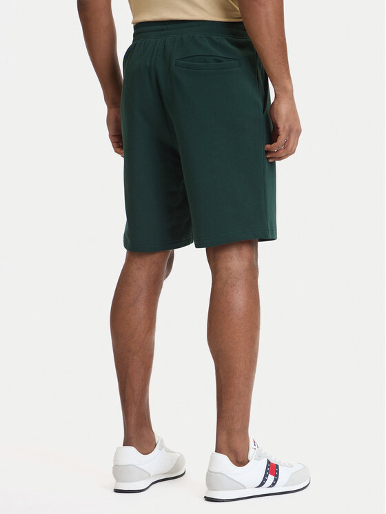 Tommy Hilfiger Tommy Hilfiger Pantaloni scurți sport Essential Terry MW0MW37240 Verde Regular Fit