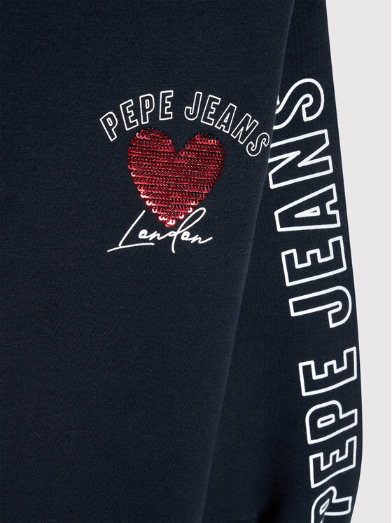 Pepe Jeans Pepe Jeans Každodenné šaty Gea PG951510 Tmavomodrá Relaxed Fit