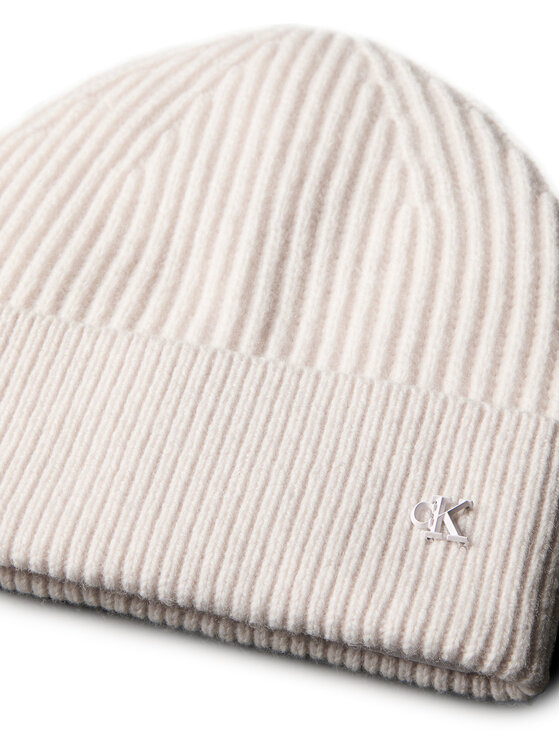 Calvin Klein Calvin Klein Шапка Ck Metal Wool Beanie LV04D8032G Екрю