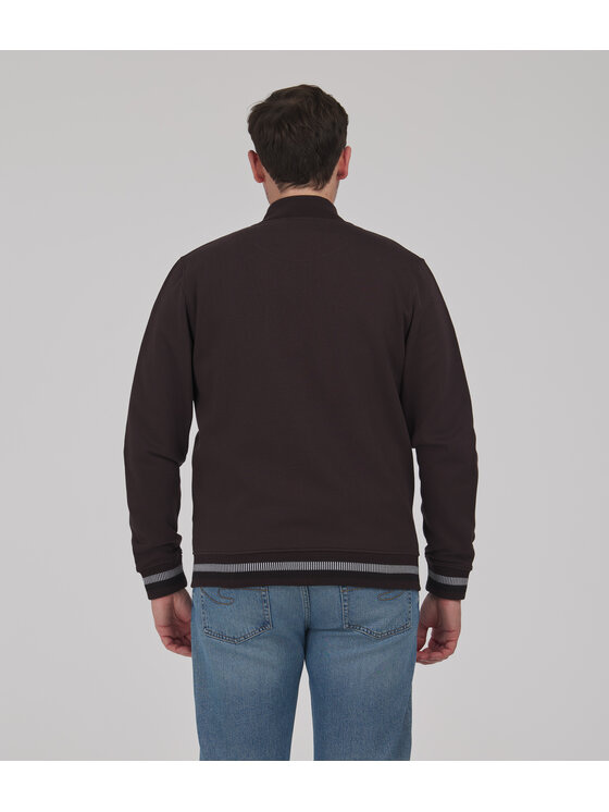 Lee Cooper Lee Cooper Bluza NEIMAR Brązowy ciemny Regular Fit
