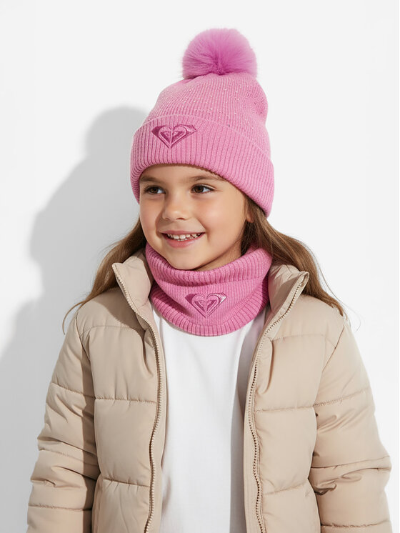 Roxy Roxy Комплект шапка и шал тип комин CEO-ROXY_ACCCS_08_AW2025 Розов