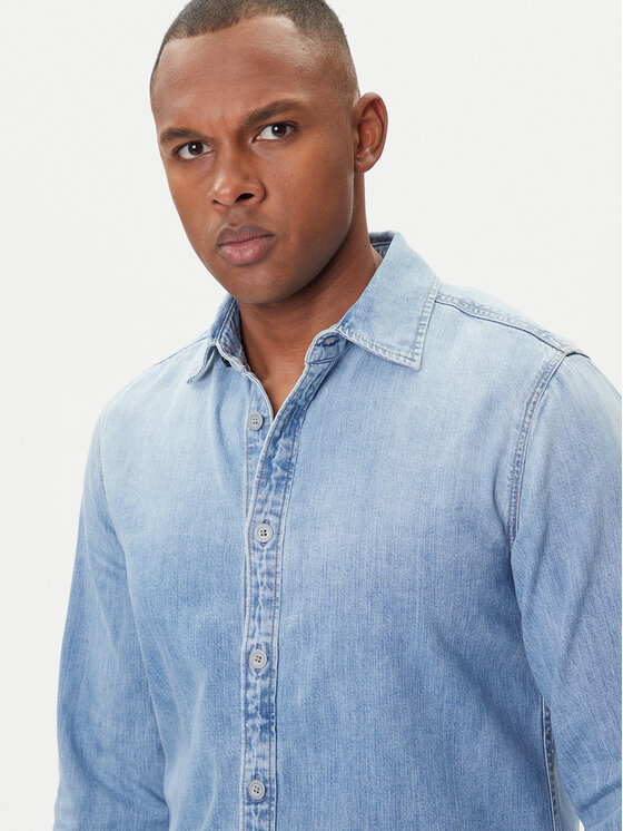 G-Star Raw G-Star Raw Koszula jeansowa D27681-D252 Błękitny Slim Fit