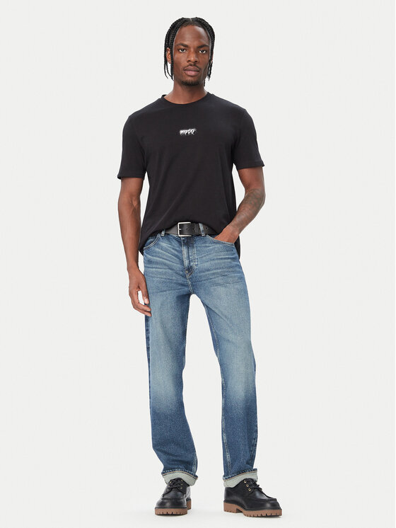 HUGO HUGO T-särk 50572412 Must Regular Fit