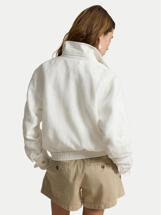 Polo Ralph Lauren Polo Ralph Lauren Prehodna jakna 211938915007 Bela Relaxed Fit