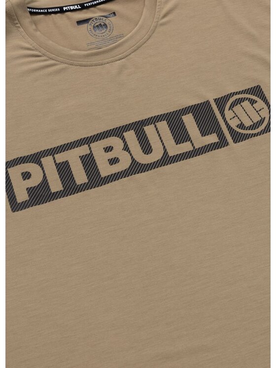 PITBULL PITBULL Koszulka techniczna Casual Sport HILLTOP Brązowy Regular Fit