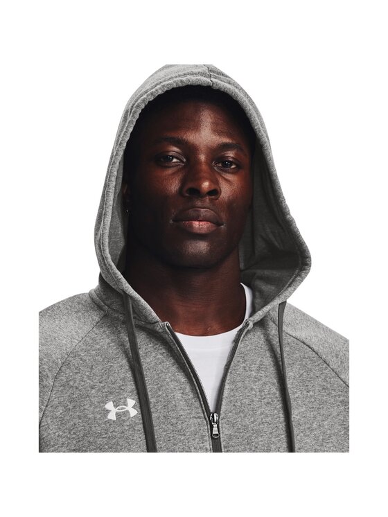 Under Armour Under Armour Bluza Rival Fleece FZ Hoodie Szary Regular Fit