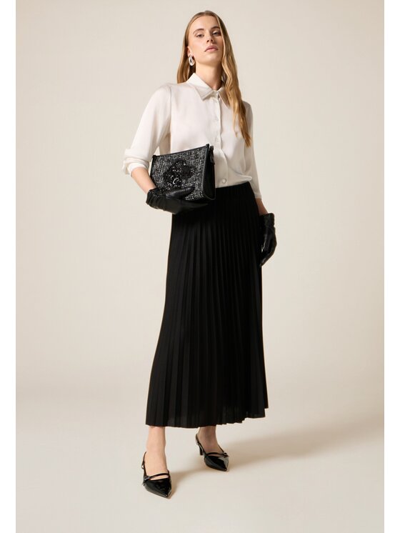 Oltre Gonna midi 1016J000315N033 Nero A-Line Fit