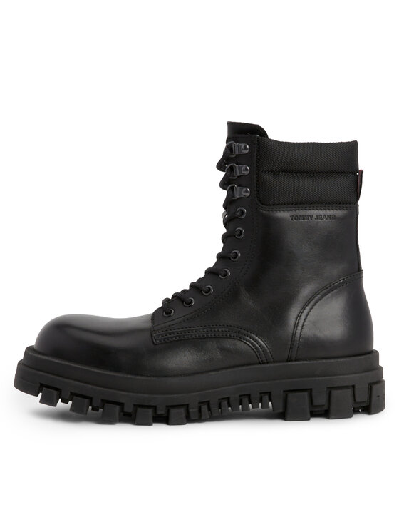 Tommy Jeans Tommy Jeans Planinarske cipele Tjm Elevated Outsole Boot EM0EM01251 Crna