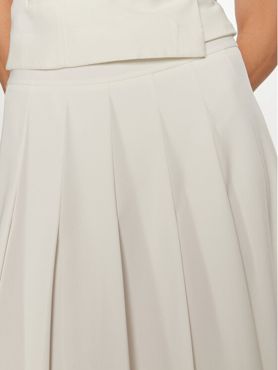 ViCOLO ViCOLO Спідниця в складку TB0979 Білий Relaxed Fit