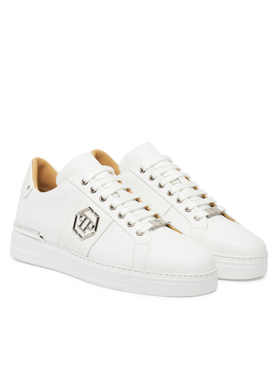 PHILIPP PLEIN PHILIPP PLEIN Sneakersy PAES USC0768 PLE005N01 Biela