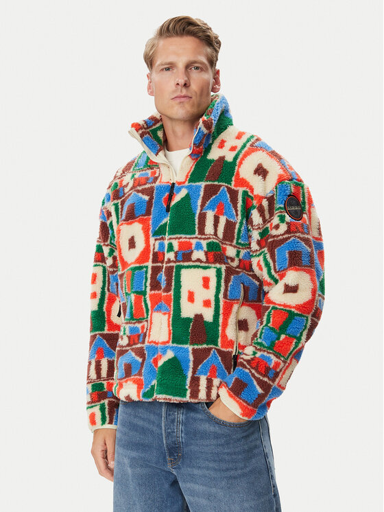 Napapijri Napapijri Polar T-Fleeve Fz NP0A8AO4 Kolorowy Loose Fit