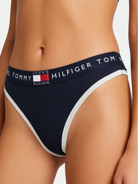 Tommy Hilfiger Tommy Hilfiger Stringi UW0UW06581 Granatowy