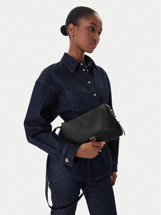 PINKO PINKO Дамска чанта Triplet Mini AI 25-26 PLTT 05883 A0QO Черен