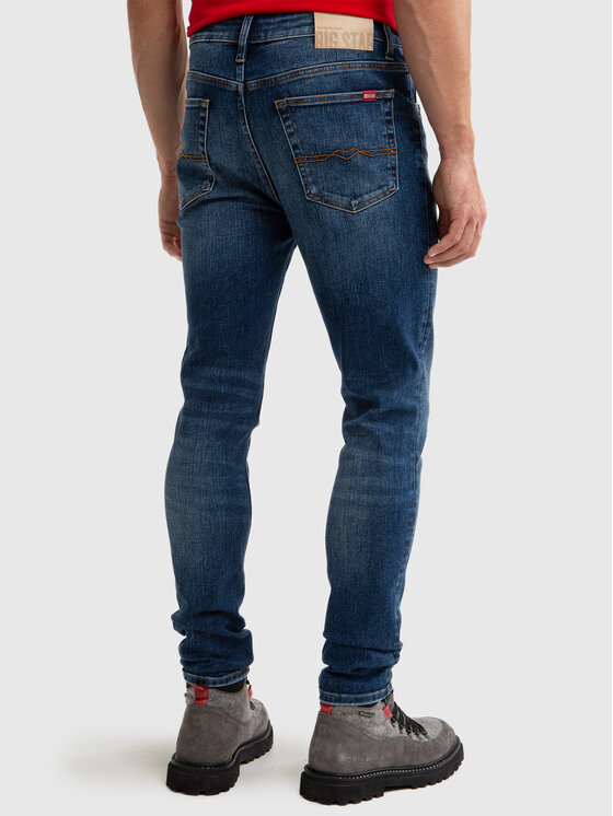 BIG STAR BIG STAR Jeansy DERIC HIGH WAIST Granatowy Skinny Fit