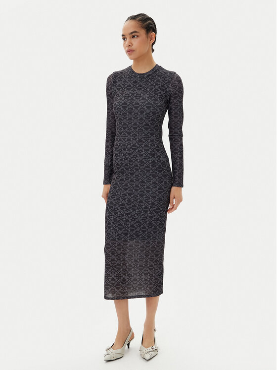 HUGO HUGO Повсякденна сукня Nastan 50542400 Чорний Slim Fit