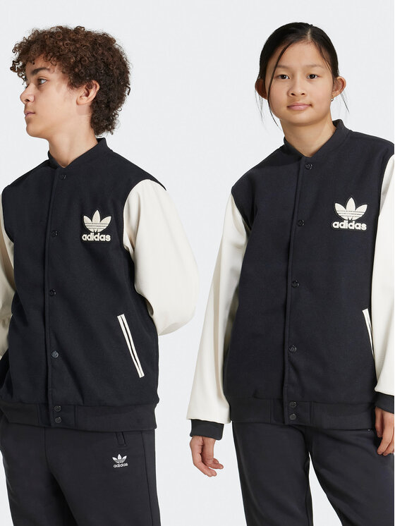 adidas adidas Kurtka bomber adicolor IY7505 Czarny Regular Fit
