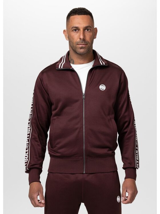 PITBULL PITBULL Bluza TAPE LOGO Czerwony Regular Fit