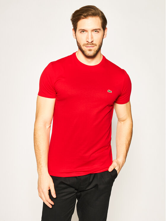 T-Shirt Lacoste, Velikost:7, Barva: Červená, TH6709