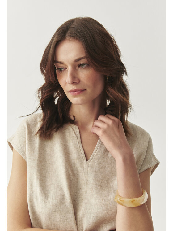 TATUUM Tatuum Bluzka KRINA Beżowy Loose Fit