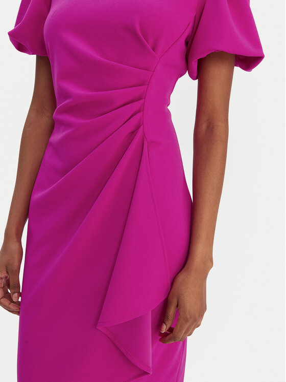 DKNY DKNY Kokteilinė suknelė DD6A1020 Rožinė Slim Fit