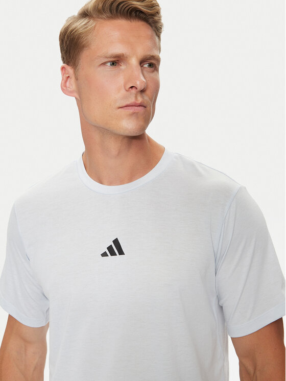 adidas adidas Koszulka techniczna Workout Logo IT2128 Niebieski Regular Fit