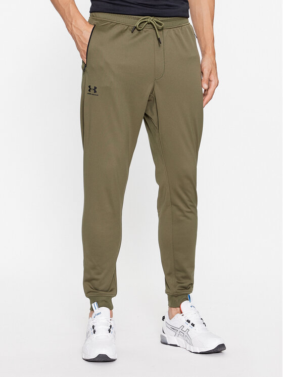 Under Armour Sporta bikses Sportstyle Tricot Jogger 1290261 Haki Loose Fit