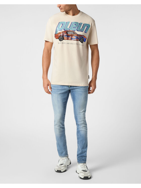 PHILIPP PLEIN PHILIPP PLEIN Tričko 22253 Béžová Regular Fit