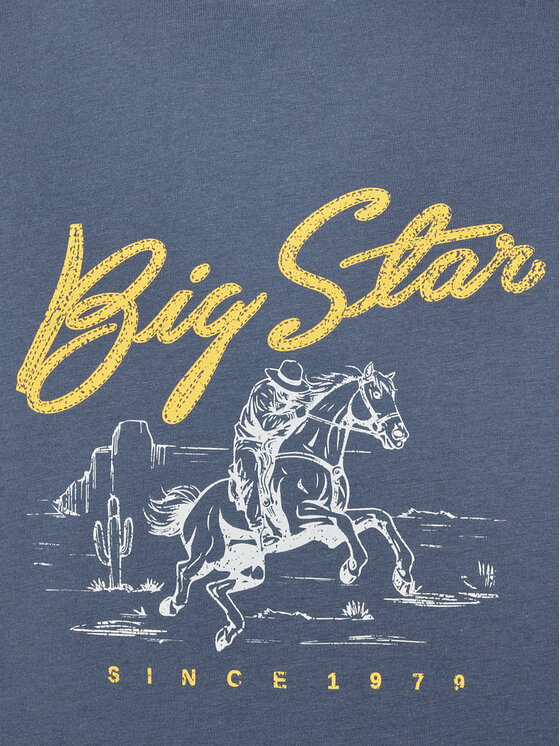 BIG STAR BIG STAR T-Shirt STELIANER Niebieski Basic Fit