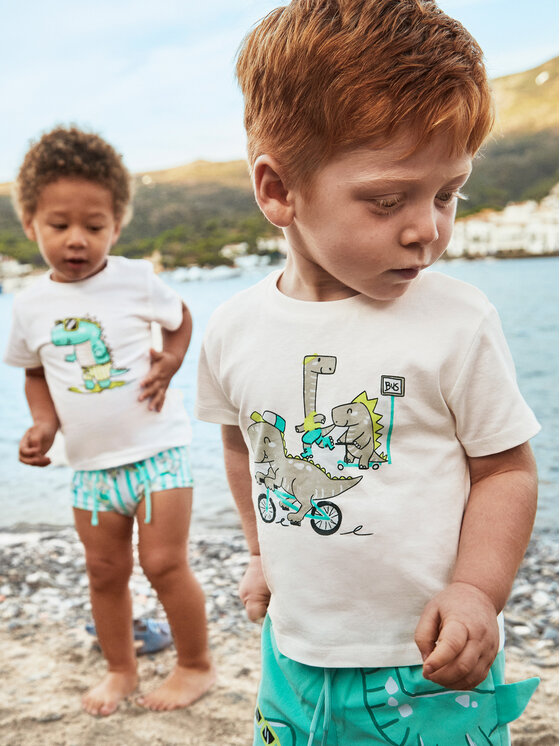 Mayoral Mayoral Tricou 1062 Alb Regular Fit