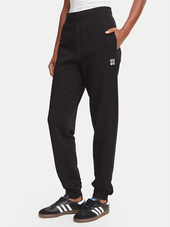HUGO HUGO Jogginghose Nelfinia 50522417 Schwarz Regular Fit