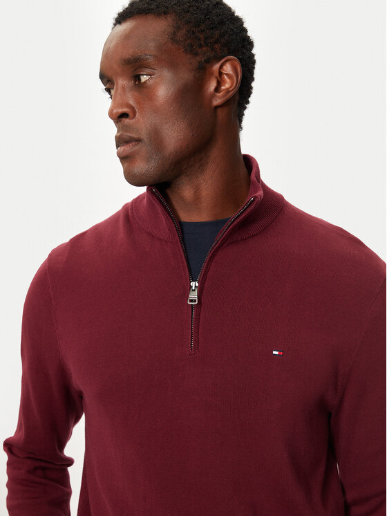 Tommy Hilfiger Tommy Hilfiger Πουλόβερ Essential MW0MW37331 Μπορντό Regular Fit