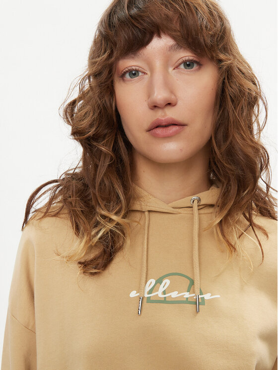 Ellesse Ellesse Majica dugih rukava Olinta Oh Hoody SGQ16967 Smeđa Regular Fit