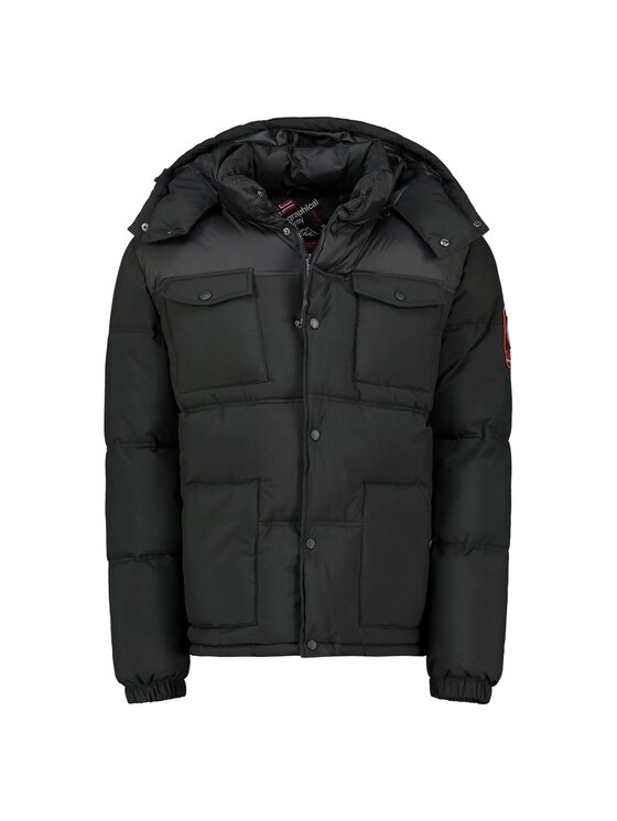 Geographical Norway Geographical Norway Kurtka puchowa WY3882H/GN-NOIR Czarny Regular Fit