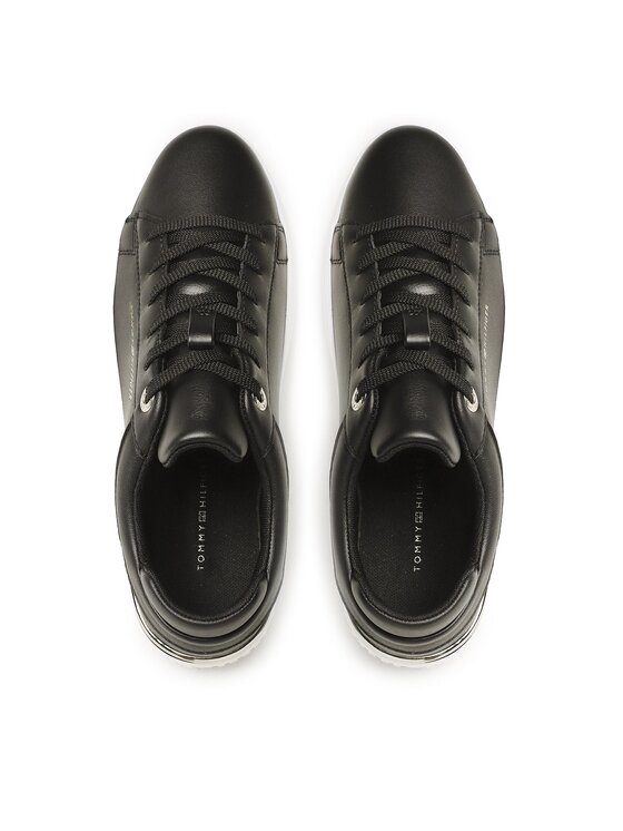 Tommy Hilfiger Tommy Hilfiger Sneakers Lux Metallic Cupsole Sneaker FW0FW07030 Nero